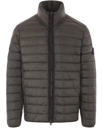 Stone Island - Long-Sleeved Down Jacket - Lyst