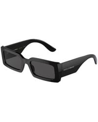 Dolce & Gabbana - Eyewear Rectangular Frame Sunglasses - Lyst