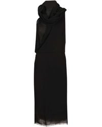 TOTEME - Totême Fringed Scarf Dress - Lyst