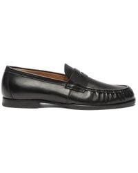 SCAROSSO - Fred Round-Toe Loafers - Lyst
