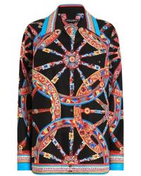 Dolce & Gabbana - Carretto-Printed Poplin Hawaii Shirt - Lyst