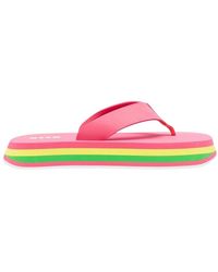 MSGM - Thong-Strap Chunky Flip Flops - Lyst