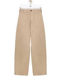 Loewe - Lightweight Washed Satin Pants - Lyst