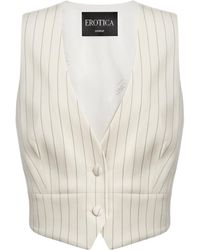 Dondup - Pinstripe-Pattern Waistcoat - Lyst