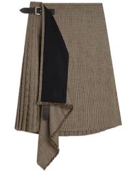 Phoebe Philo - Belted Pleated Mini Skirt - Lyst