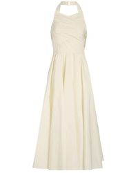 Patou - Halterneck Tied Sleeveless Dress - Lyst