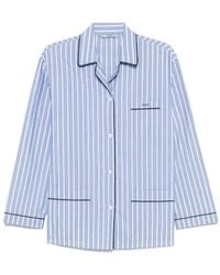Prada - Cotton Striped Button-Up - Lyst