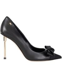 Elisabetta Franchi - Satin Bow Pumps - Lyst
