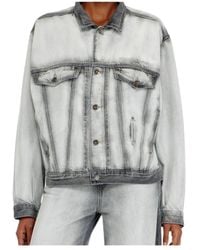 DIESEL - D Denver Fsi Oversized Denim Jacket - Lyst