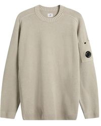 C.P. Company - Lens Sleeve Knitted Sweater - Lyst