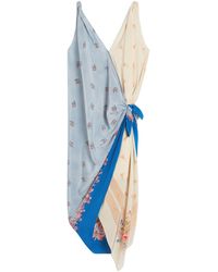 Weekend by Maxmara - Asymmetric Crêpe De Chine Dress - Lyst