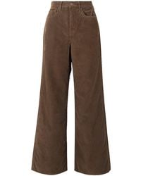 Veronica Beard - Taylor Cotton-Corduroy Wide-Leg Pants - Lyst