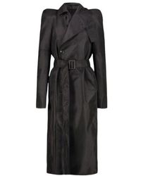 Rick Owens - Double-Breasted Belted Coat - Lyst