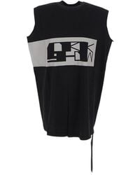 Rick Owens - Tarp Logo-Print Organic Cotton Top - Lyst