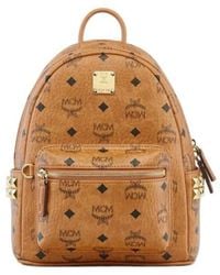MCM - Monogram Printed Zipped Backpack - Lyst