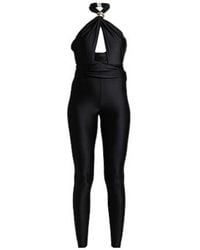 Saint Laurent - Sleeveless V-Neck Jumpsuit - Lyst