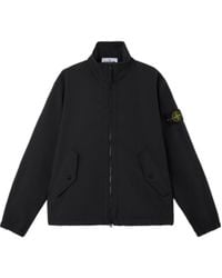 Stone Island - High Neck Zip-Up Jacket - Lyst