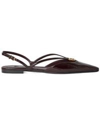 Fendi - Ffold Square-Toe Flats - Lyst