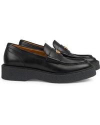 Gucci - Menen Interlocking G-Plaque Loafers - Lyst