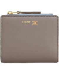Celine - Compact Wallet Triomphe Stamp - Lyst
