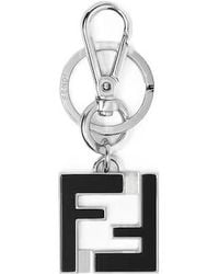 Fendi - Ff Squared Key Ring - Lyst
