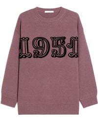 Max Mara - Fido Crewneck Long-Sleeved Jumper - Lyst