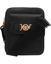 Versace - Medusa-Plaque Zipped Shoulder Bag - Lyst