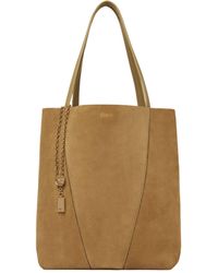 Chloé - Spin Suede Tote Bag - Lyst