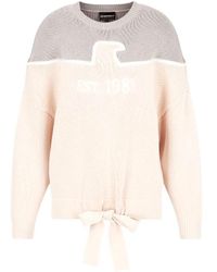 Emporio Armani - Round-Neck Sweater - Lyst
