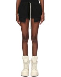 Rick Owens - Cotton Shorts With Elastic Waistband & Drawstring - Lyst