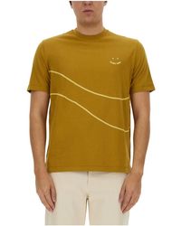 Paul Smith - Ps Paul Smith Logo Detailed Crewneck T-Shirt - Lyst