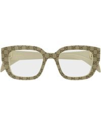 Gucci - Eyewear Square Frame Glasses - Lyst