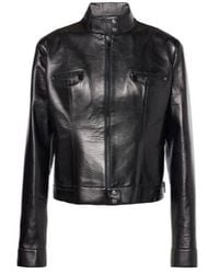 Magda Butrym - Leather Biker Jacket - Lyst