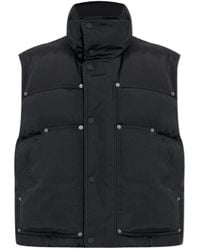 DSquared² - Logo Embroidered High-Neck Padded Vest - Lyst