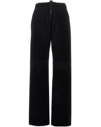 Golden Goose - Logo Patch Wide-Leg Pants - Lyst