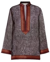 Tory Burch - Sheer Linen Kaftan - Lyst