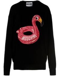 Moschino - Jacquard Logo Sweater - Lyst