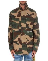Off-White c/o Virgil Abloh - Camouflage Casual Jacket - Lyst