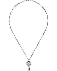Gucci - Gg Marmont Key Pendant Necklace - Lyst
