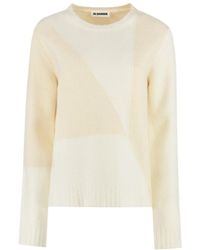 Jil Sander - Two-Tone Knitted Jumper - Lyst