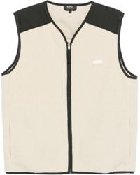 A.P.C. - Faux-Shearling Vest - Lyst