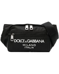 Dolce & Gabbana - Logo Embossed Zipped Belt Bag - Lyst