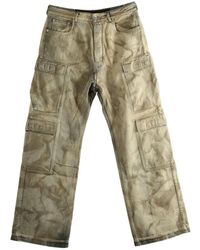 Rick Owens - Denim Double Cargo Jeans - Lyst
