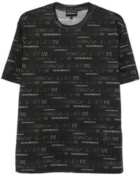 Emporio Armani - Logo-Print T-Shirt - Lyst