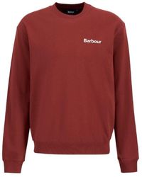 Barbour - Long-Sleeved Crew Neck Sweatshirt - Lyst