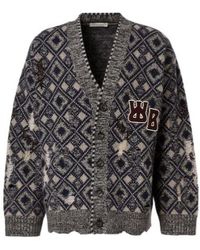 Wales Bonner - Sibling Oversized Wool Cardigan - Lyst
