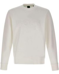 BOSS - Boss Tonal-Logo Crewneck Sweatshirt - Lyst