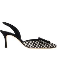 Manolo Blahnik - Houndstooth High Heels - Lyst