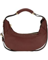 Moschino - Crescent Leather Shoulder Bag - Lyst