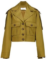 Zimmermann - Luna Drill Cropped Cargo Jacket - Lyst